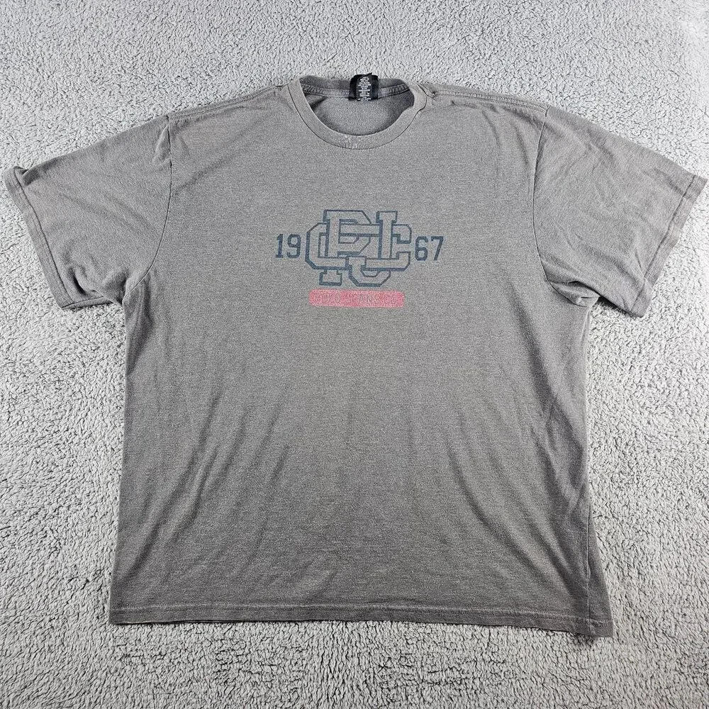 Vintage Polo Jean Co Shirt Mens XXL 2XL Gray Short Sleeve Casual Graphic Y2K